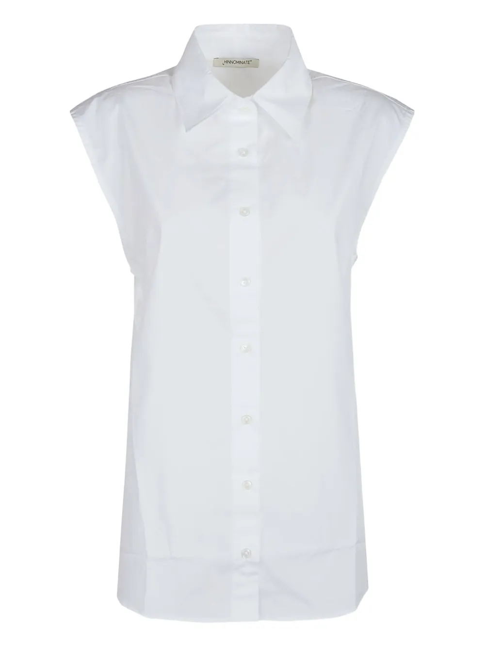 HINNOMINATE cap-sleeve cotton shirt | White | Image 1