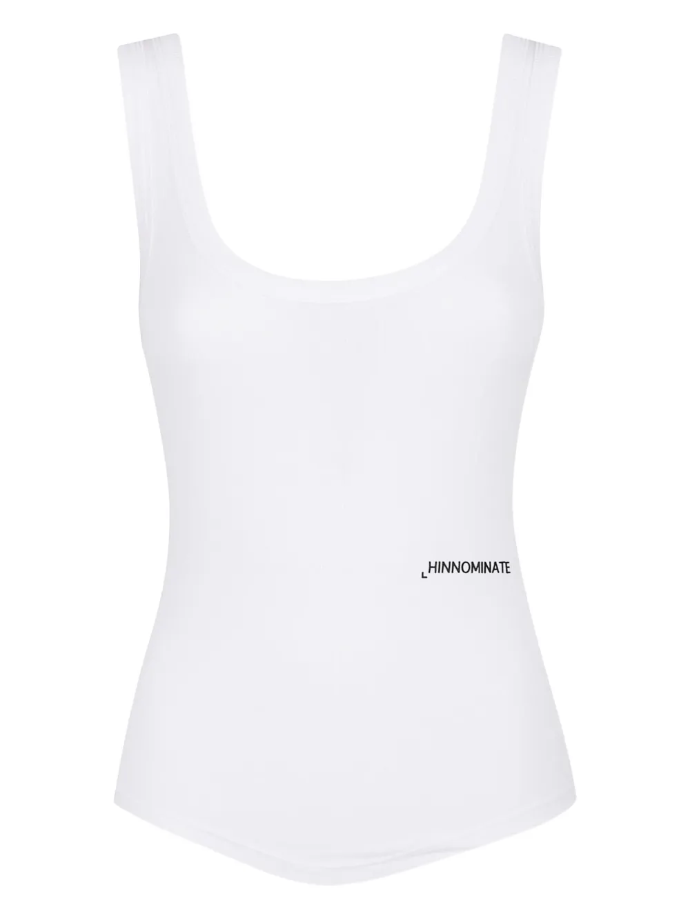 HINNOMINATE ribbed scoop-neck top | White | Image 1