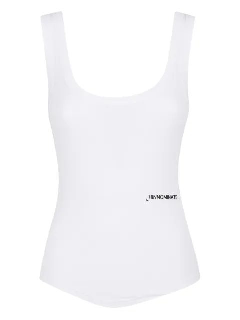 HINNOMINATE ribbed scoop-neck top