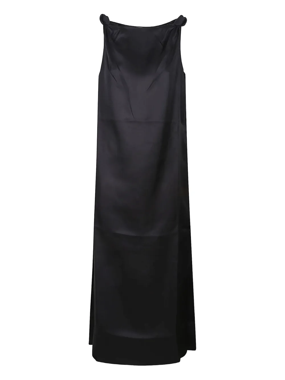 LouLou de Saison knot-detail silk dress | Black | Image 1