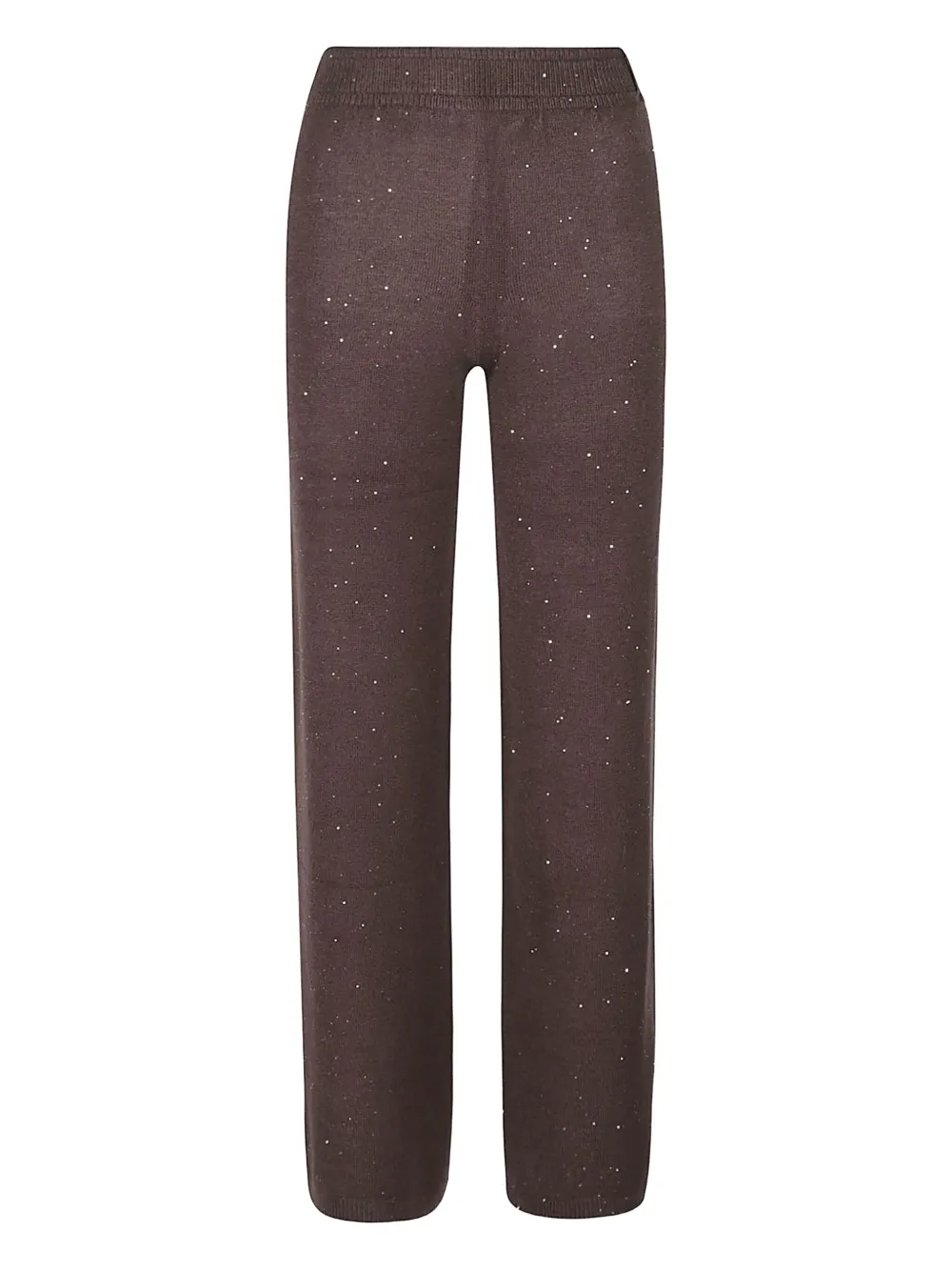 Hinnominate Sequin-embellished Trousers In Brown