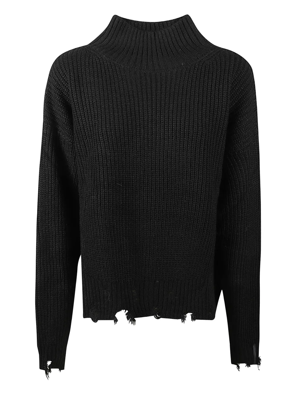 HINNOMINATE mock-neck frayed-hem sweater | Knitted Sweaters | Image 2