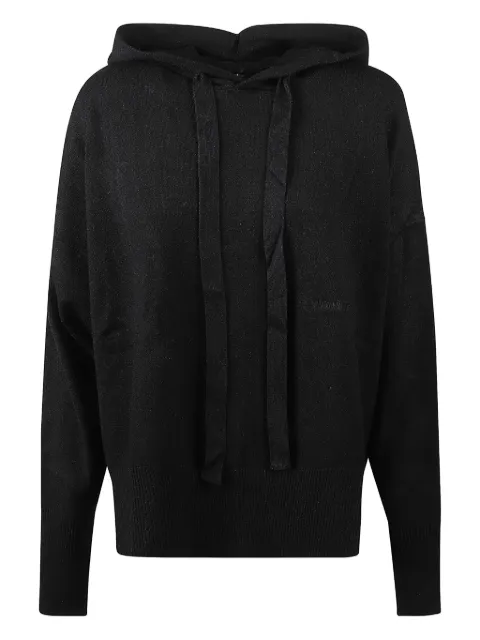 HINNOMINATE hooded ribbed-hem sweater