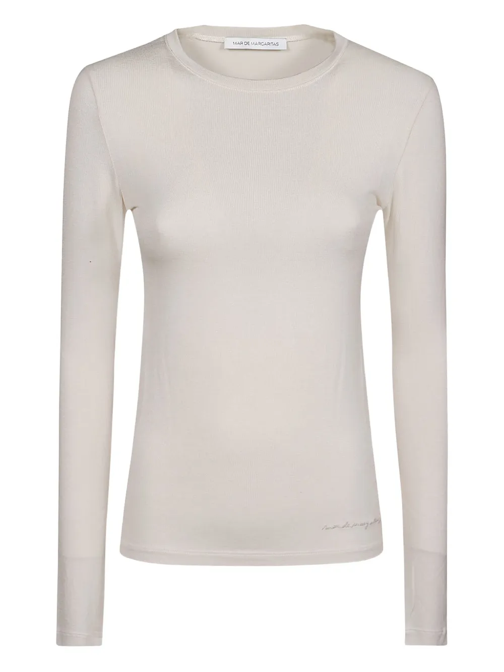 MAR DE MARGARITAS long-sleeve crew-neck top | White | Image 1