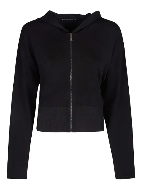 HINNOMINATE hooded zip-up cardigan