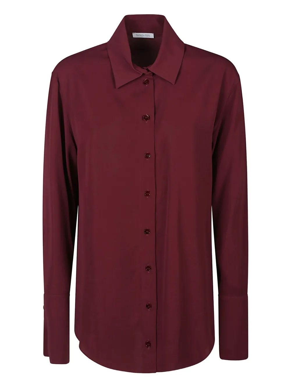 Patrizia Pepe button-front long-sleeve shirt | Red | Image 1