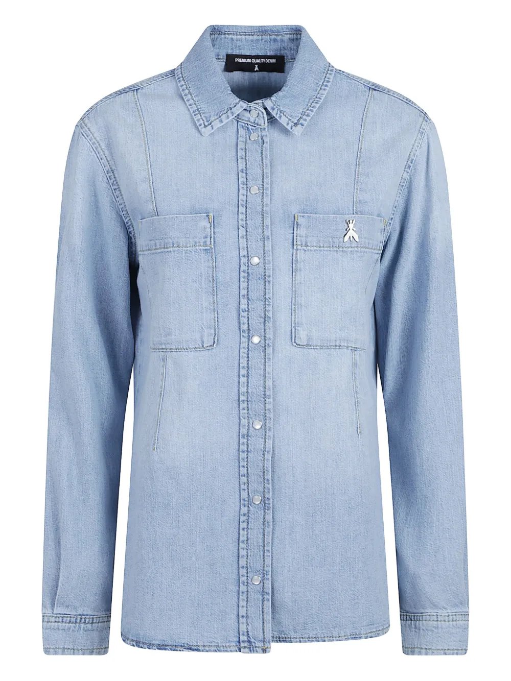 Patrizia Pepe flap-pocket denim shirt | Blue | Image 1