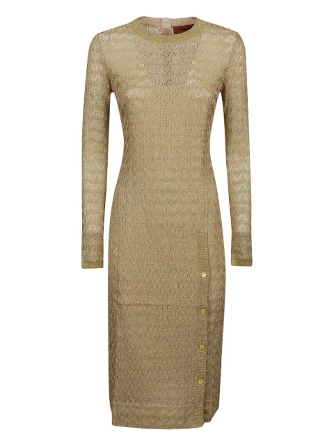 Missoni vestido midi tejido con botones