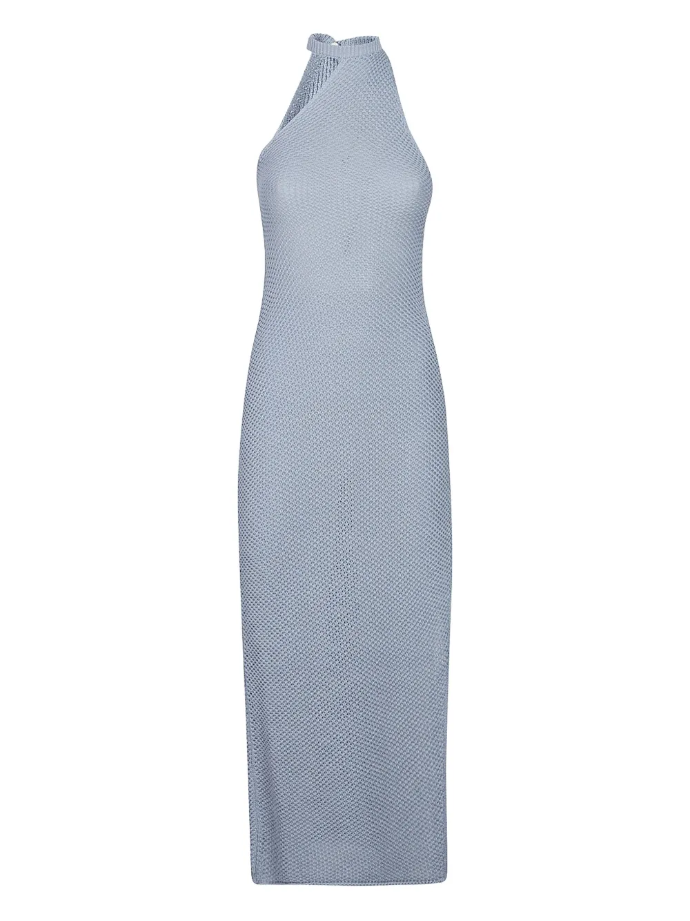 Canessa halterneck knitted midi dress | Blue | Image 1