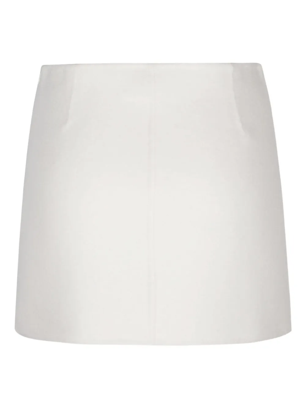 P.A.R.O.S.H. Wollen straight rok - Beige
