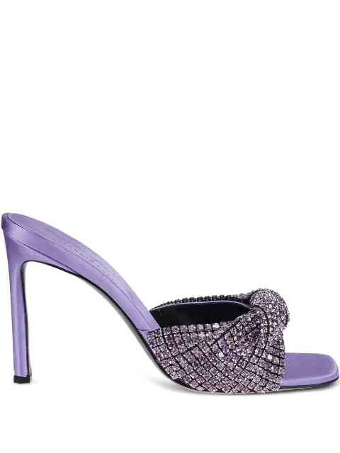 Sergio Rossi 115mm crystal-embellished satin sandals