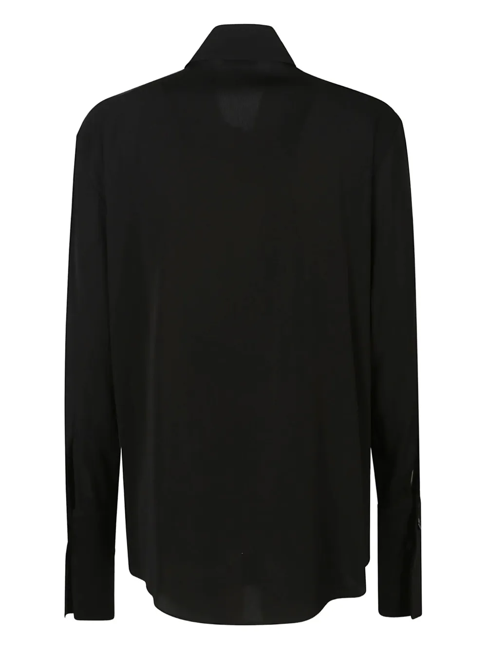 Patrizia Pepe Blouse met geknoopte cuff - Zwart