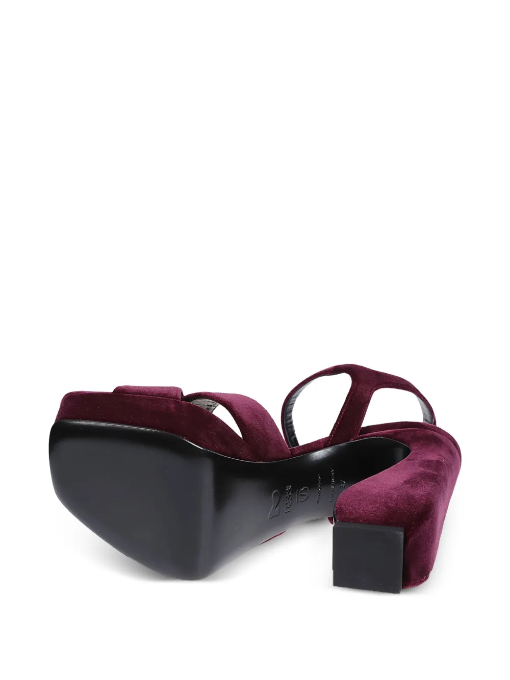 Sergio Rossi Sandalen met plateauzool en gekruiste bandjes Rood