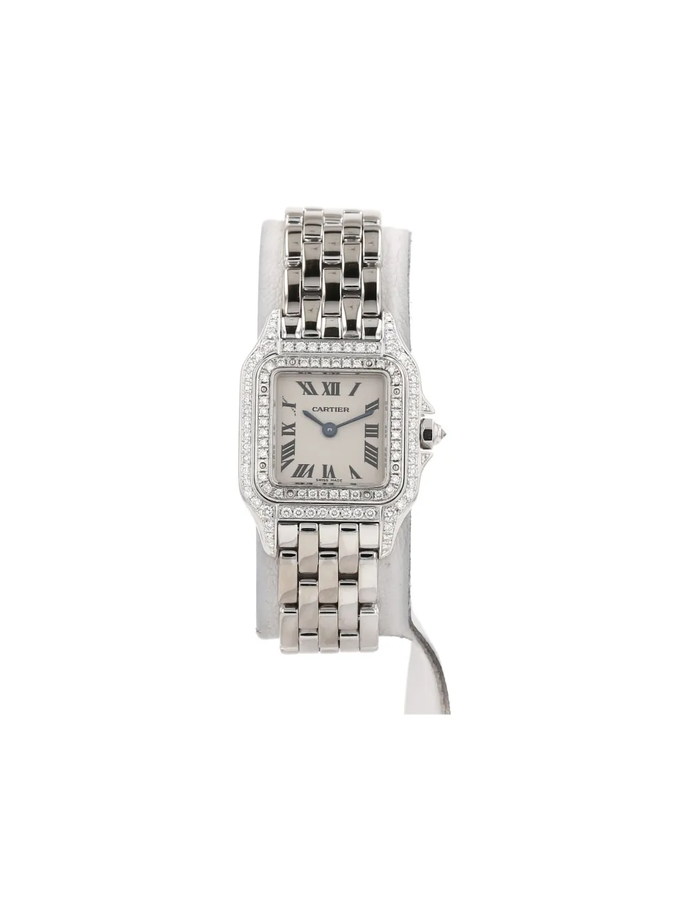 Pre-owned Cartier Panthère 25mm In Silver