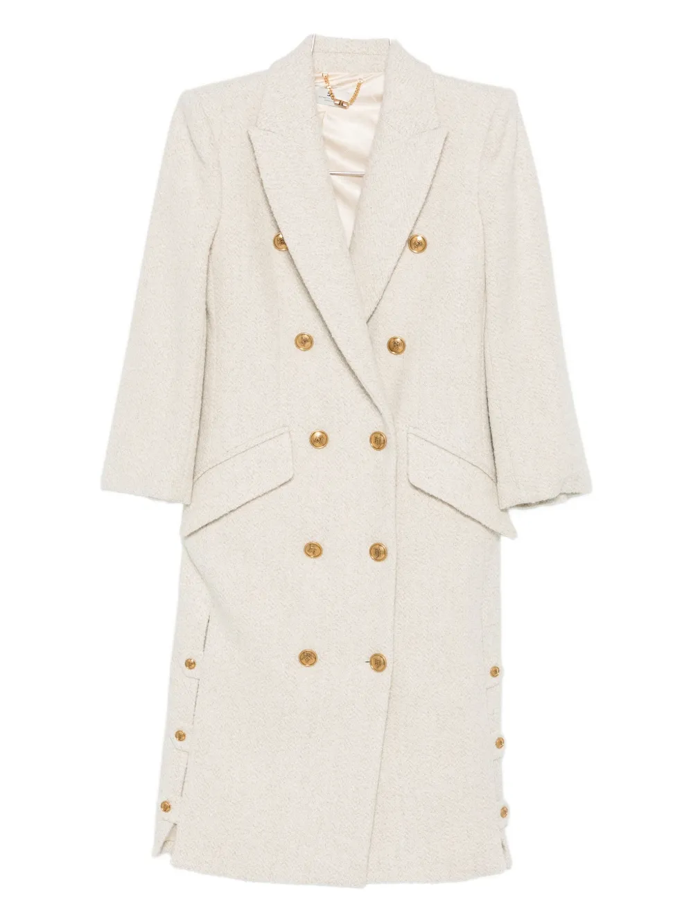 Elisabetta Franchi double-breasted coat | Neutrals | Image 1