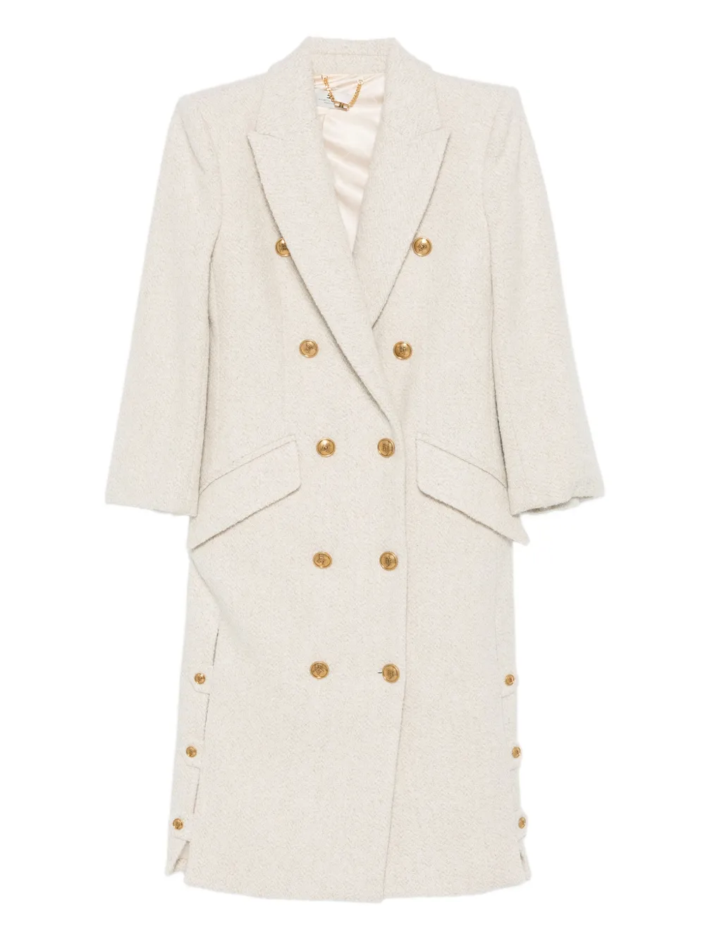 Elisabetta Franchi double-breasted coat | Neutrals | Image 1
