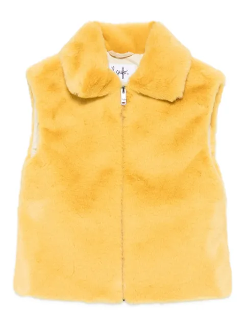 Il Gufo faux-fur gilet