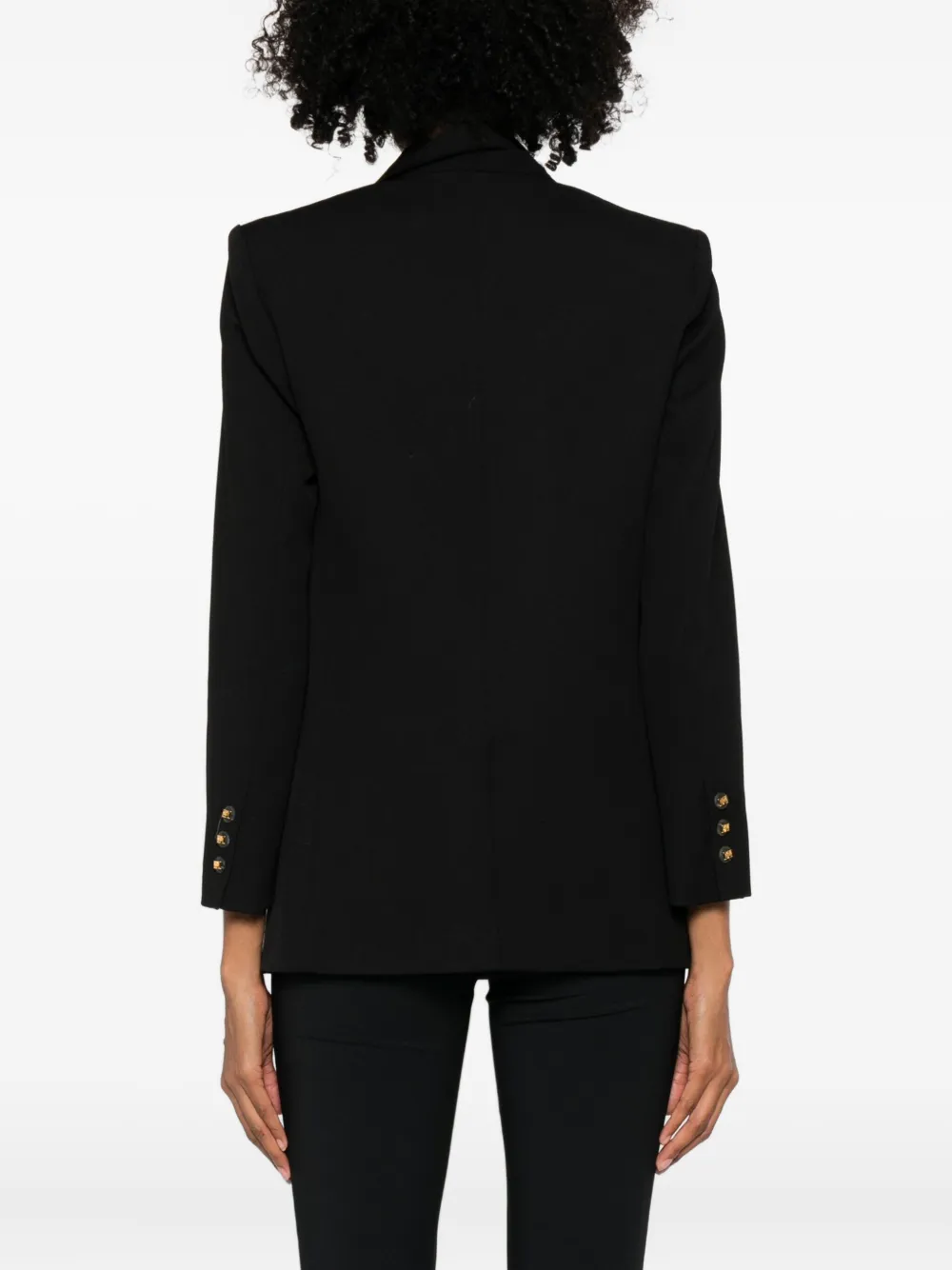 Elisabetta Franchi Double-breasted Blazer In Black