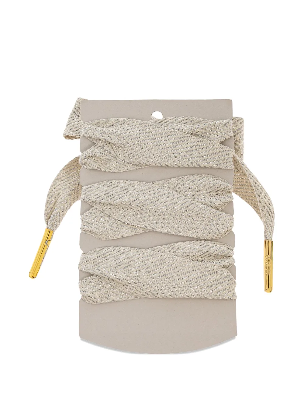 Golden Goose Schoenveters verfraaid met parels Beige