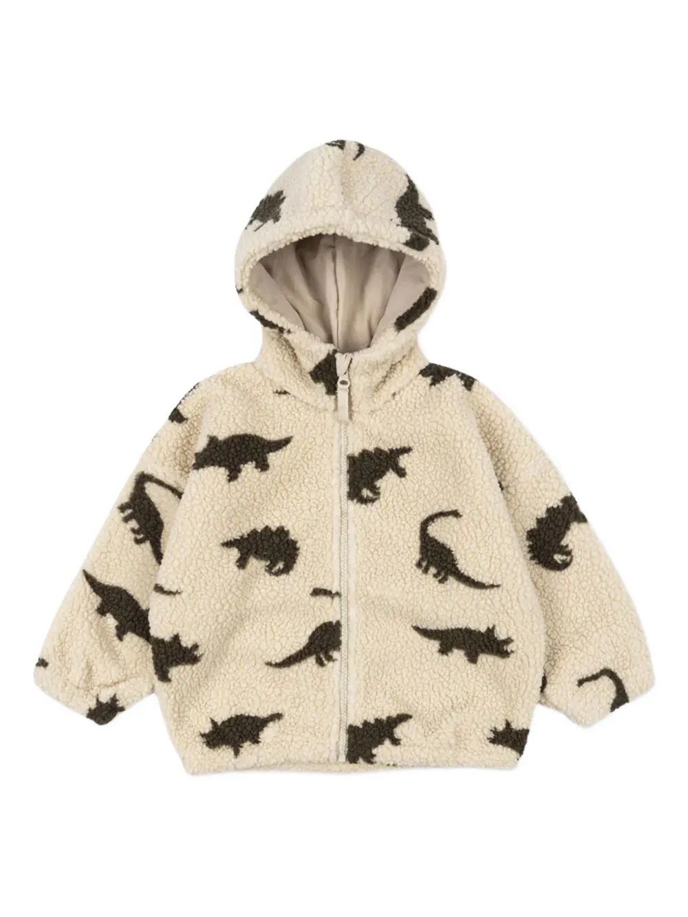 Konges Sløjd Jody dinosaur hoodie - Toni neutri