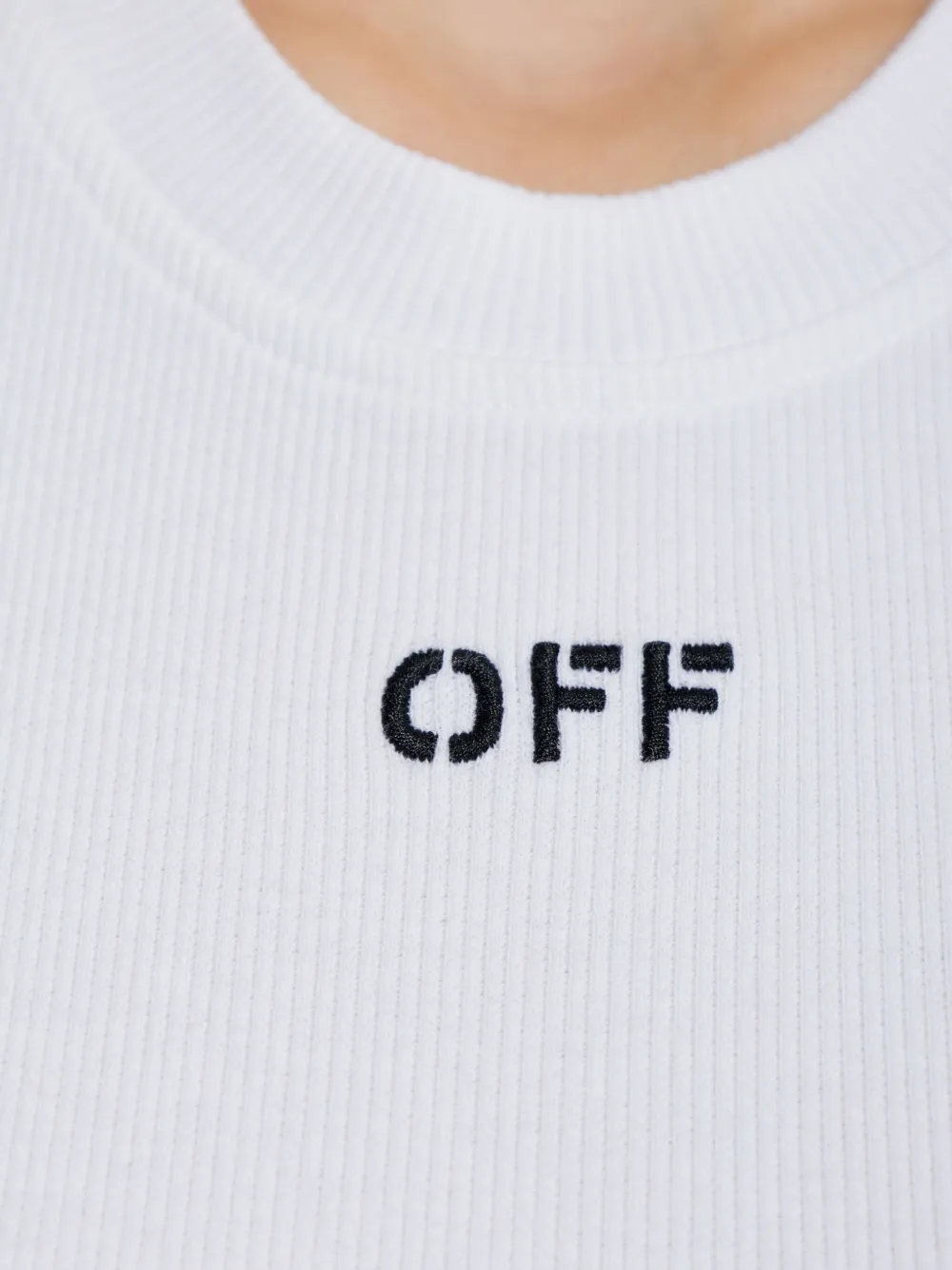 Off-White Katoenen tanktop Wit