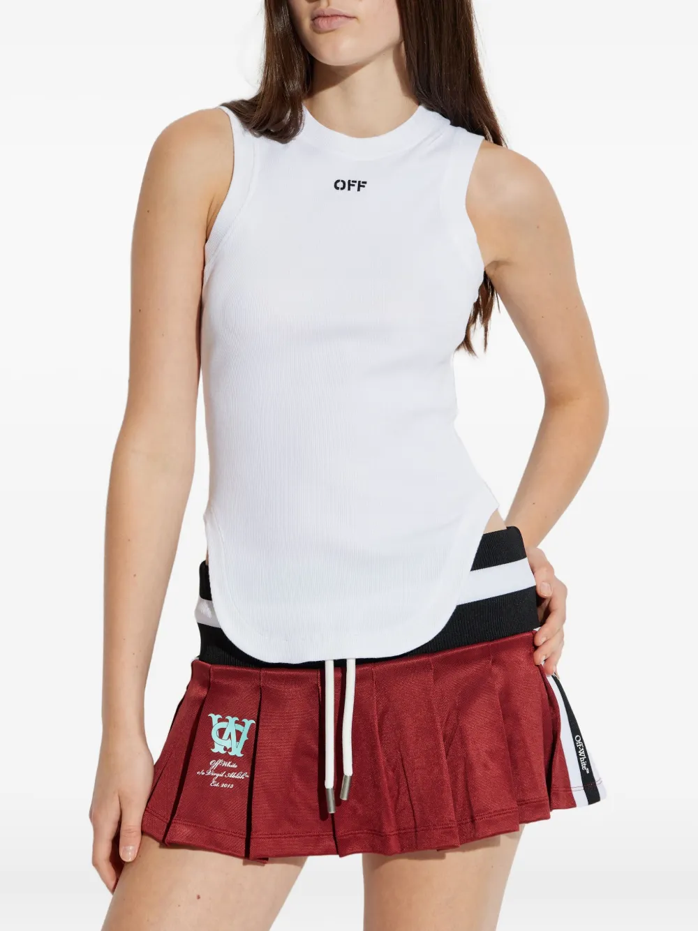 Off-White Katoenen tanktop Wit