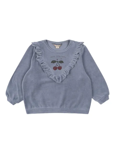 Konges Sløjd ruffled-detail sweatshirt