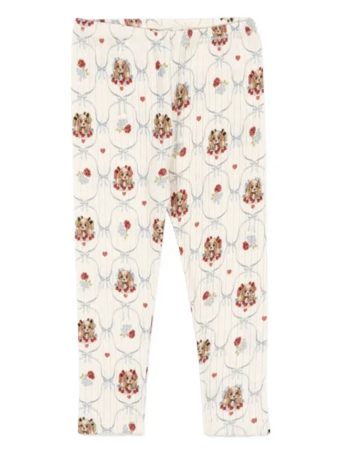 Konges Sløjd leggins con cachorros estampados