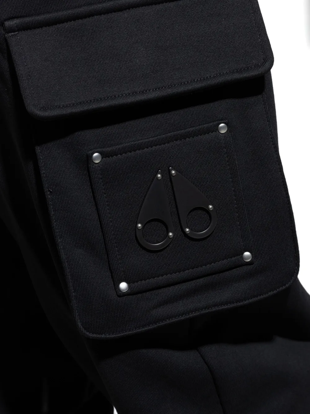 Moose Knuckles Cargo-pocket Track Pants In Black