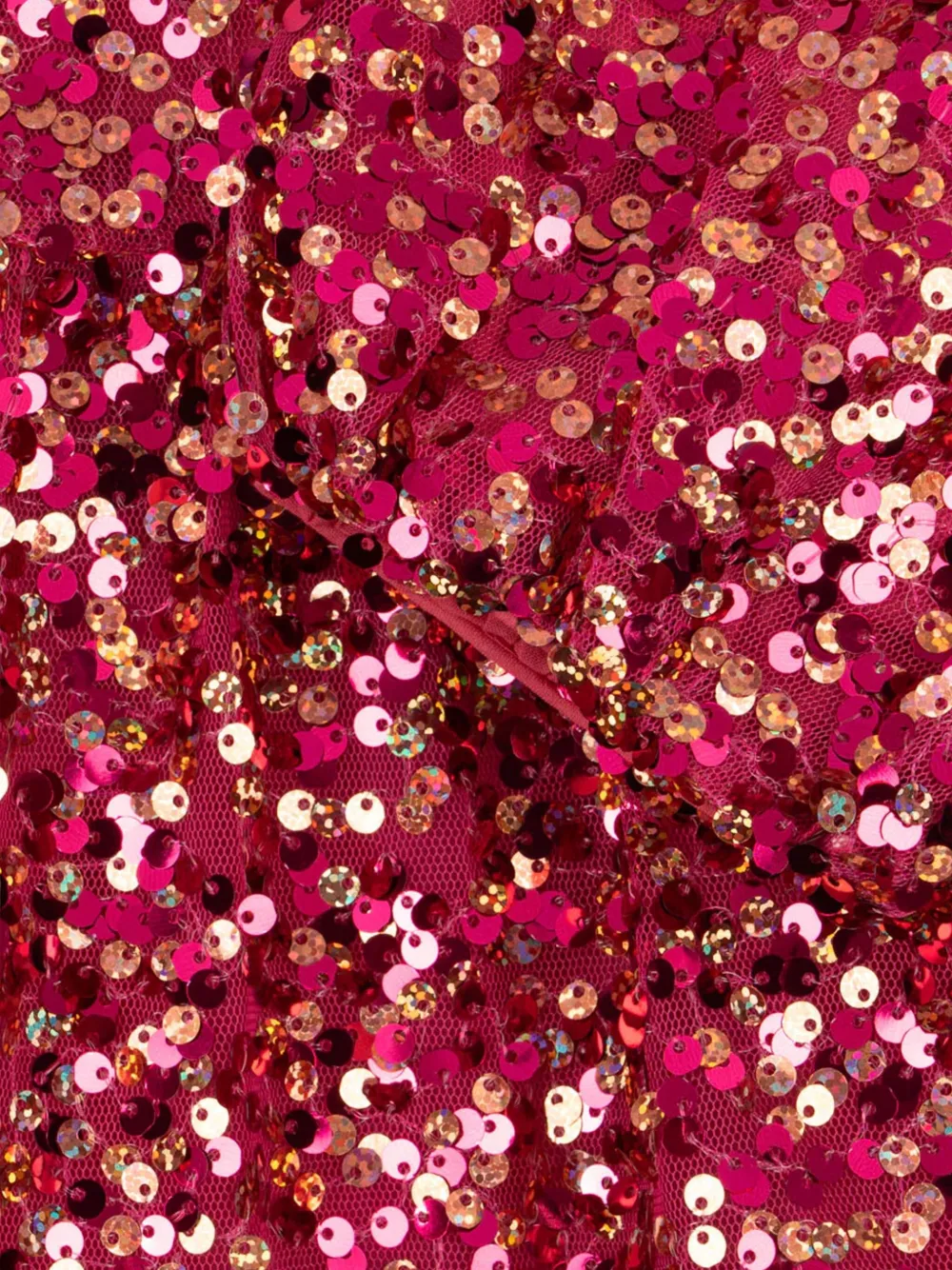 Konges Sløjd Lila jurk met pailletten en strik Rood