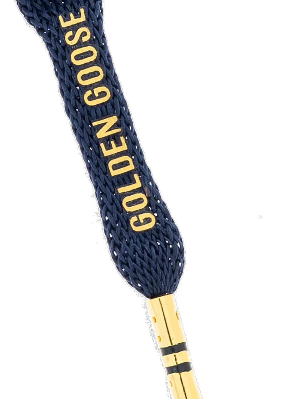 Golden Goose Button-appliqué Shoelaces In Blue