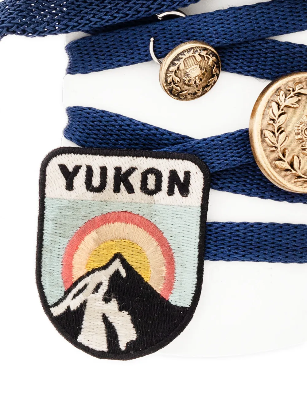 Golden Goose Schoenveters met knoopapplicatie Blauw