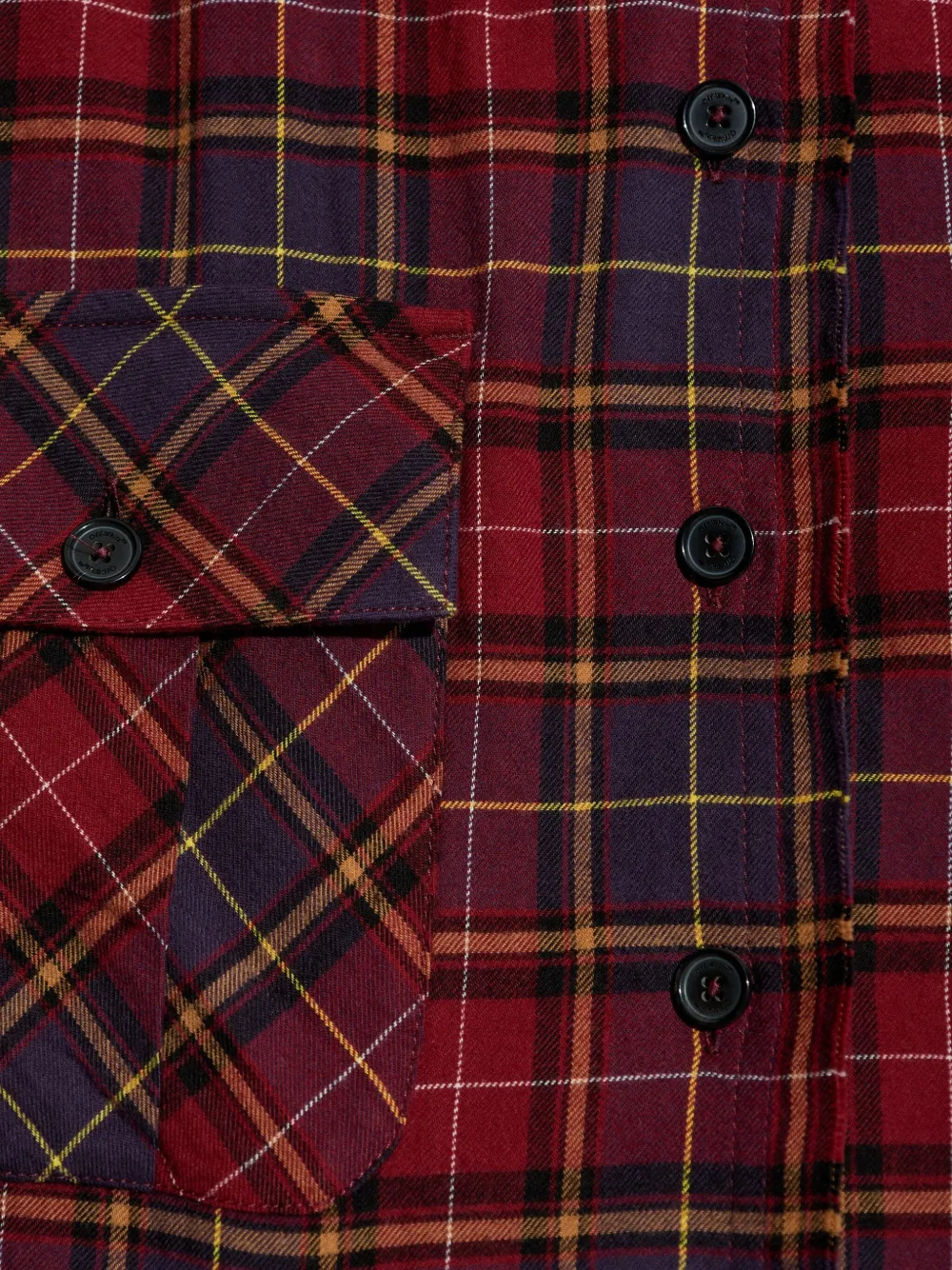 Off-White Geruite blousejurk Rood