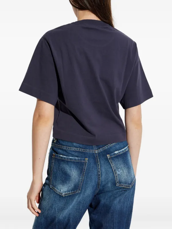 超希少デザインOFF-WHITE 正規品 Off-White ロゴ Tシャツ | ブルー | FARFETCH JP