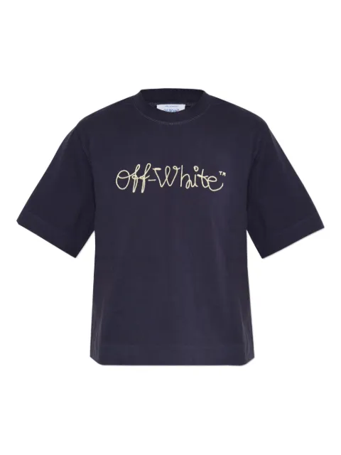 Off-White playera con logo bordado