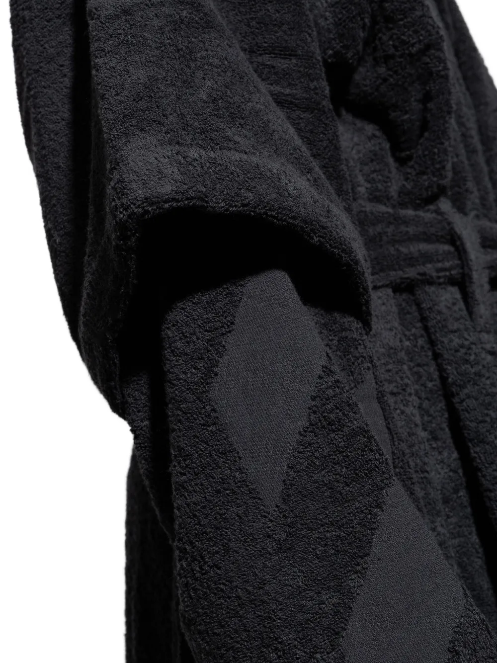 Off-White Badjas met capuchon Zwart