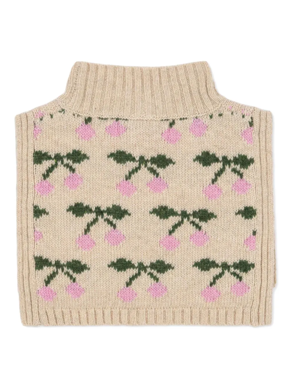 Konges Sløjd Belou cherry-pattern neck warmer | Girls Accessories | Image 2
