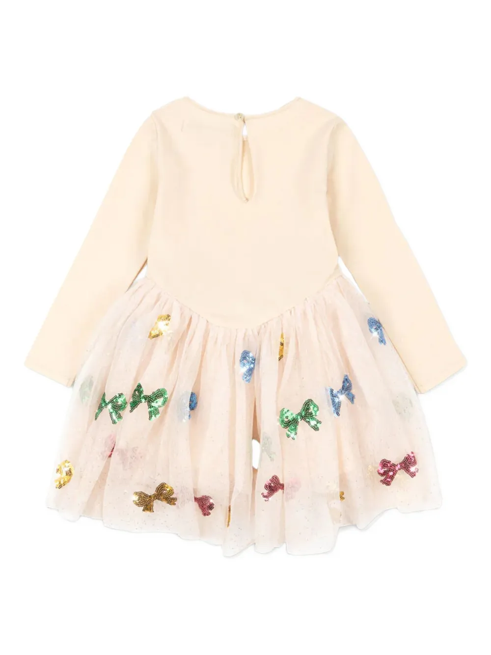 Konges Sløjd Yvonne sequin bow dress - Beige