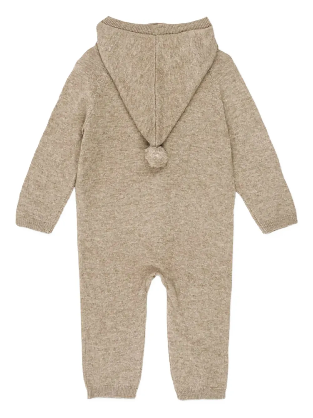 Konges Sløjd Mattou embroidered hooded onesie - Bruin