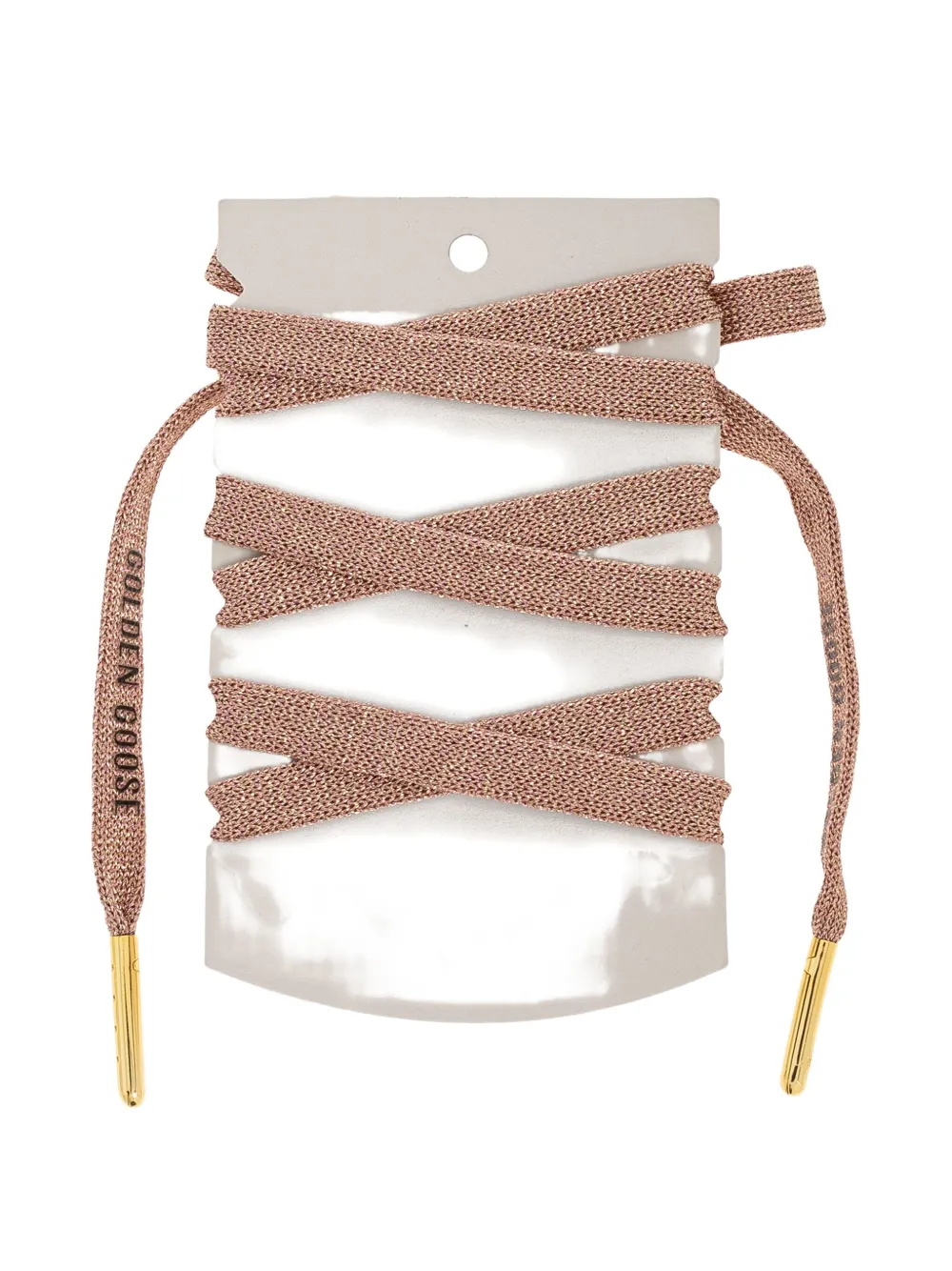 Golden Goose Crystal-embellished Shoelaces In Brown