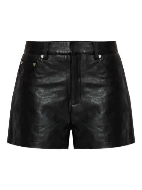 Gestuz five-pocket leather shorts