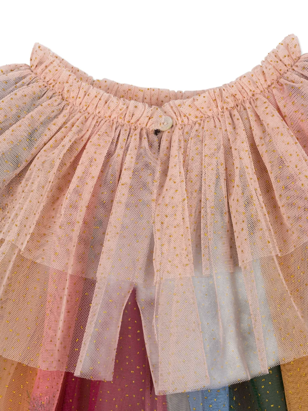 Konges Sløjd Regenboog kostuum met glitter Roze