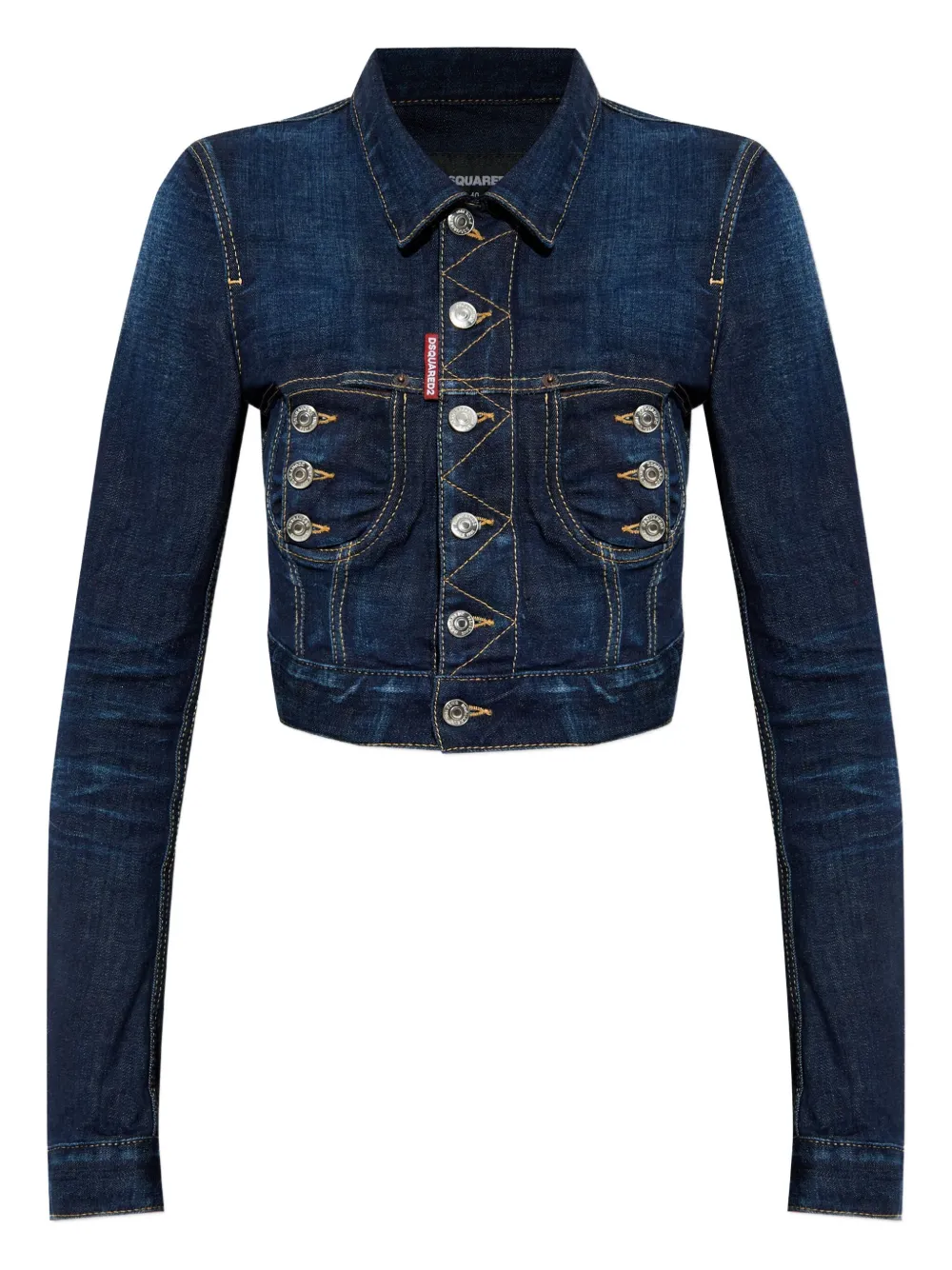DSQUARED2 cropped denim jacket | Blue | Image 1