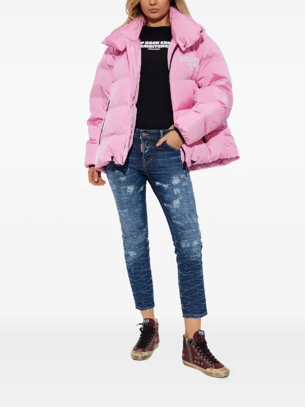 DSQUARED2 Dean's パデッドジャケット | ピンク | FARFETCH JP