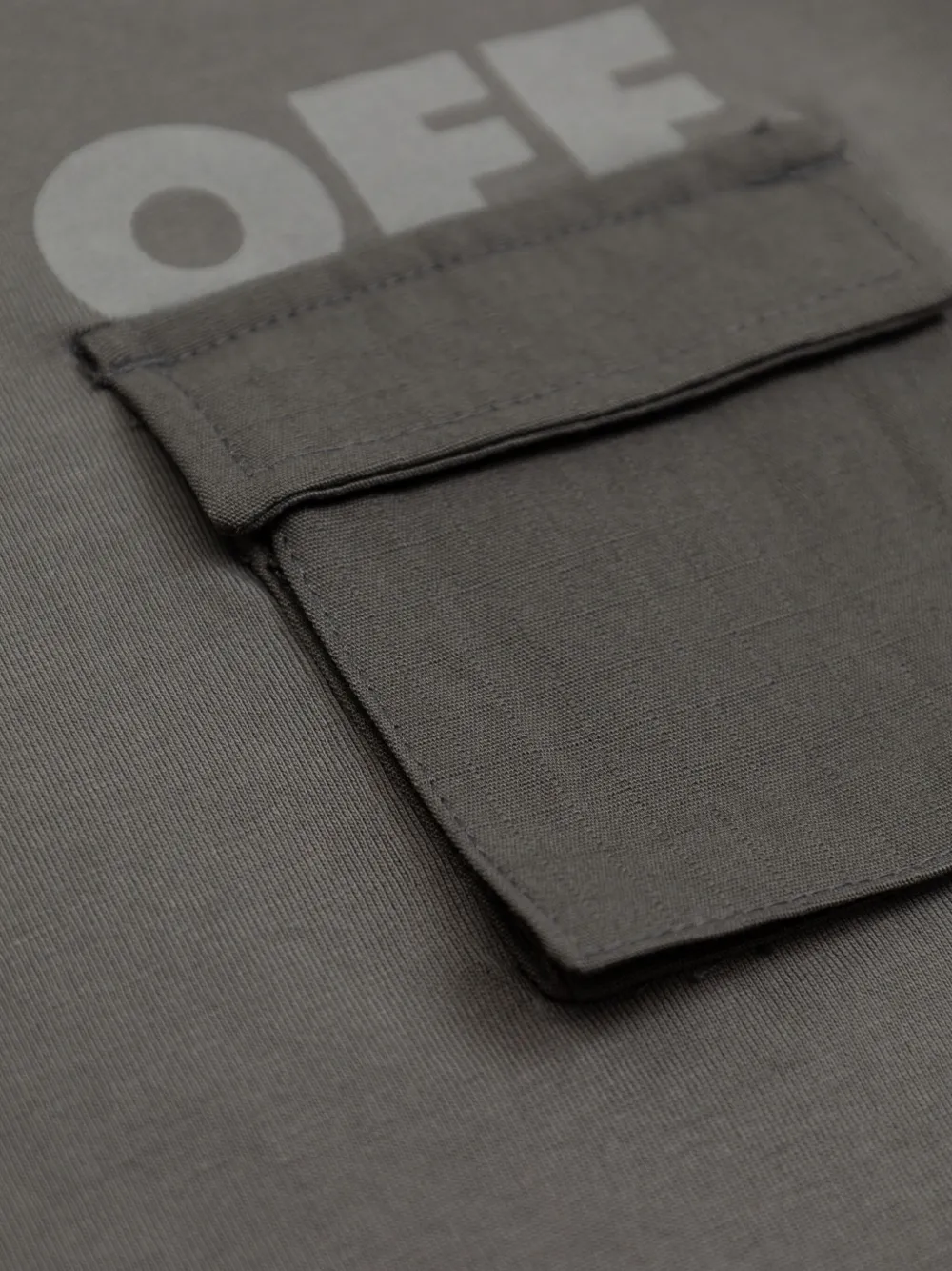 Off-White Kids T-shirt met borstzak Grijs