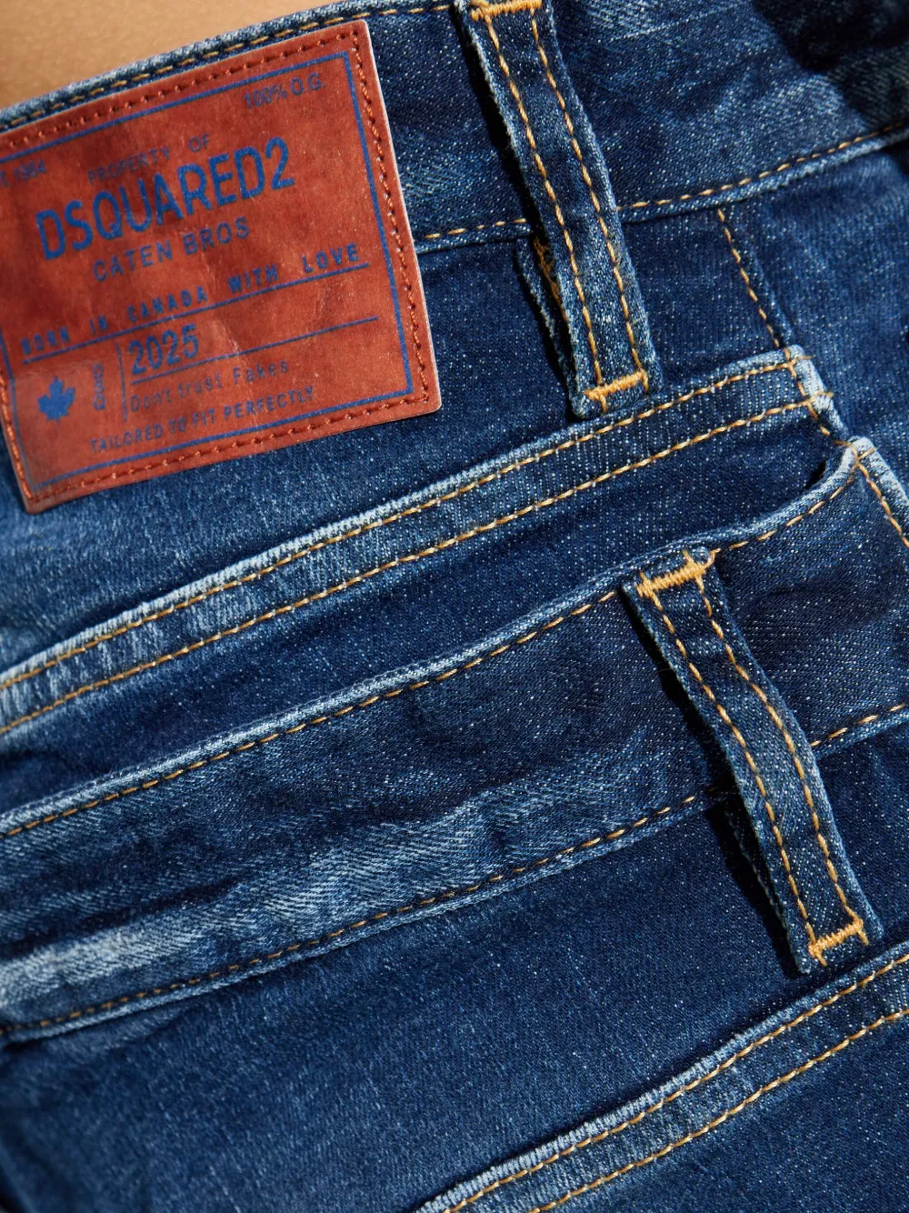 DSQUARED2 Skater gerafelde jeans Blauw