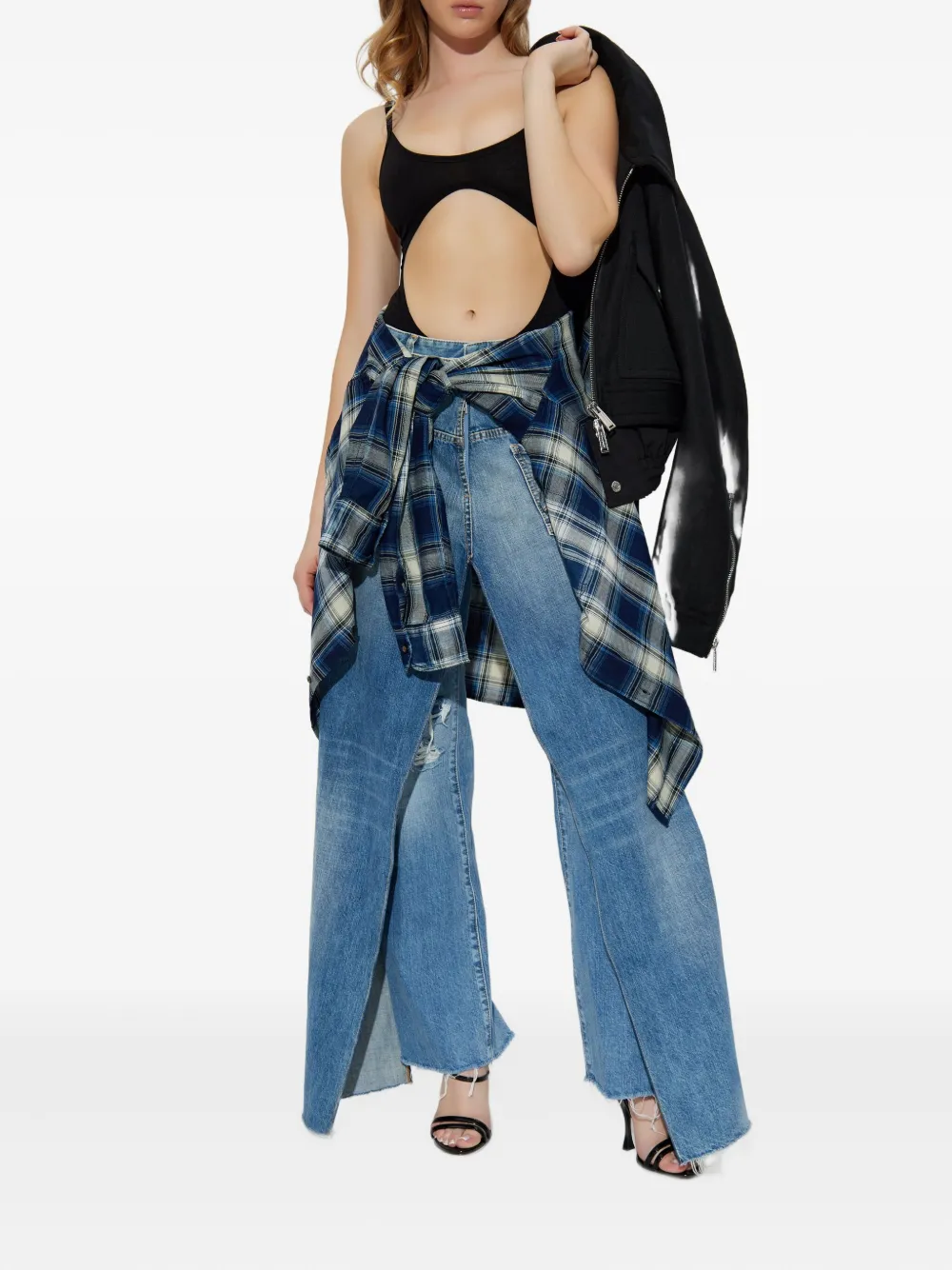 DSQUARED2 x Bettter frayed jeans - Blauw