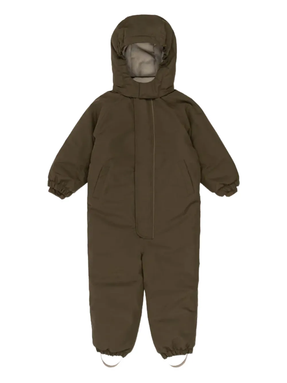 Konges Sløjd hooded drawstring snowsuit | Green | Image 1