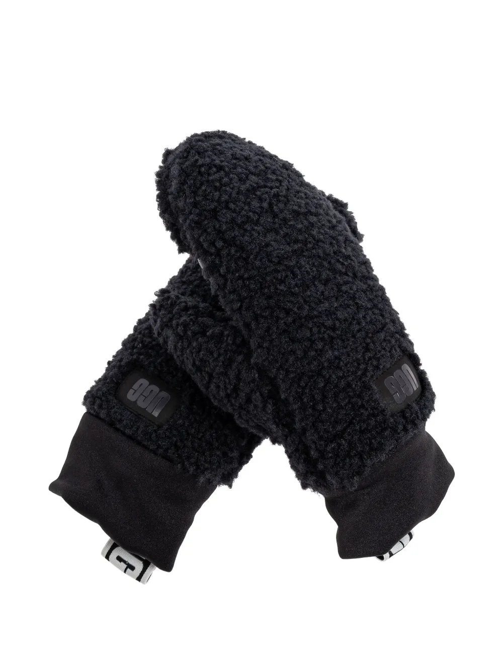 UGG logo-detail mittens - Zwart