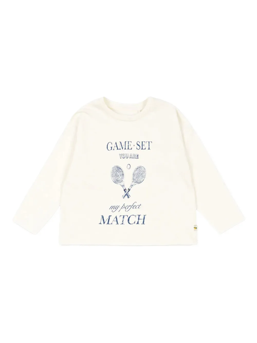 Konges Sløjd Lin Long-sleeve Graphic T-shirt In Neutral